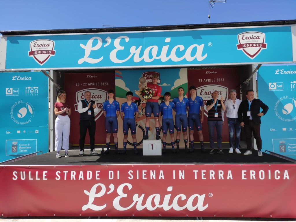 A Poggibonsi Italia leader dell'Eroica Juniores