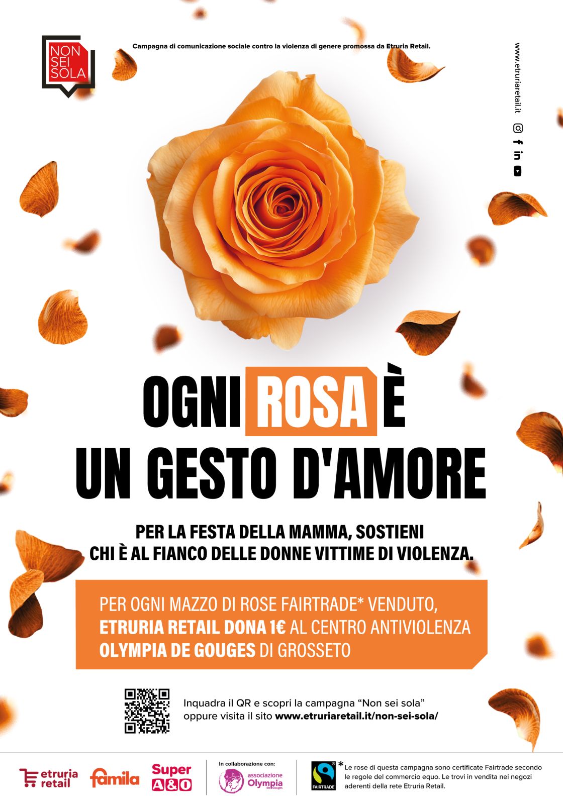 Per la Festa della Mamma Etruria Retail rilancia &ldquo;Non sei sola&rdquo;