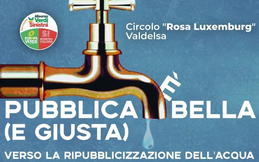 Pubblica &egrave; Bella: a Poggibonsi si discute il futuro della gestione idrica