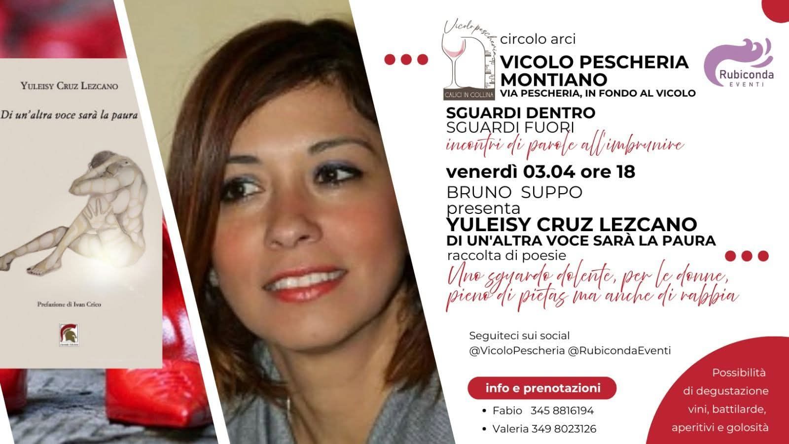"Di un&rsquo;altra voce sar&agrave; la paura": a Montiano la poesia di Yuleisy Cruz Lezcano contro la violenza sulle donne