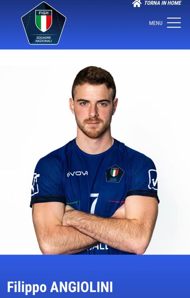 Filippo Angiolini nella nazionale di pallamano: un poggibonsese in azzurro