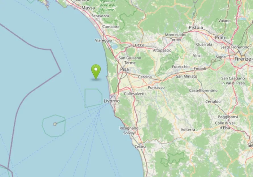Terremoto davanti alla costa pisana: scossa di magnitudo 3.7, poi altre scosse. La terra torna a tremare dopo il sisma del 4 agosto