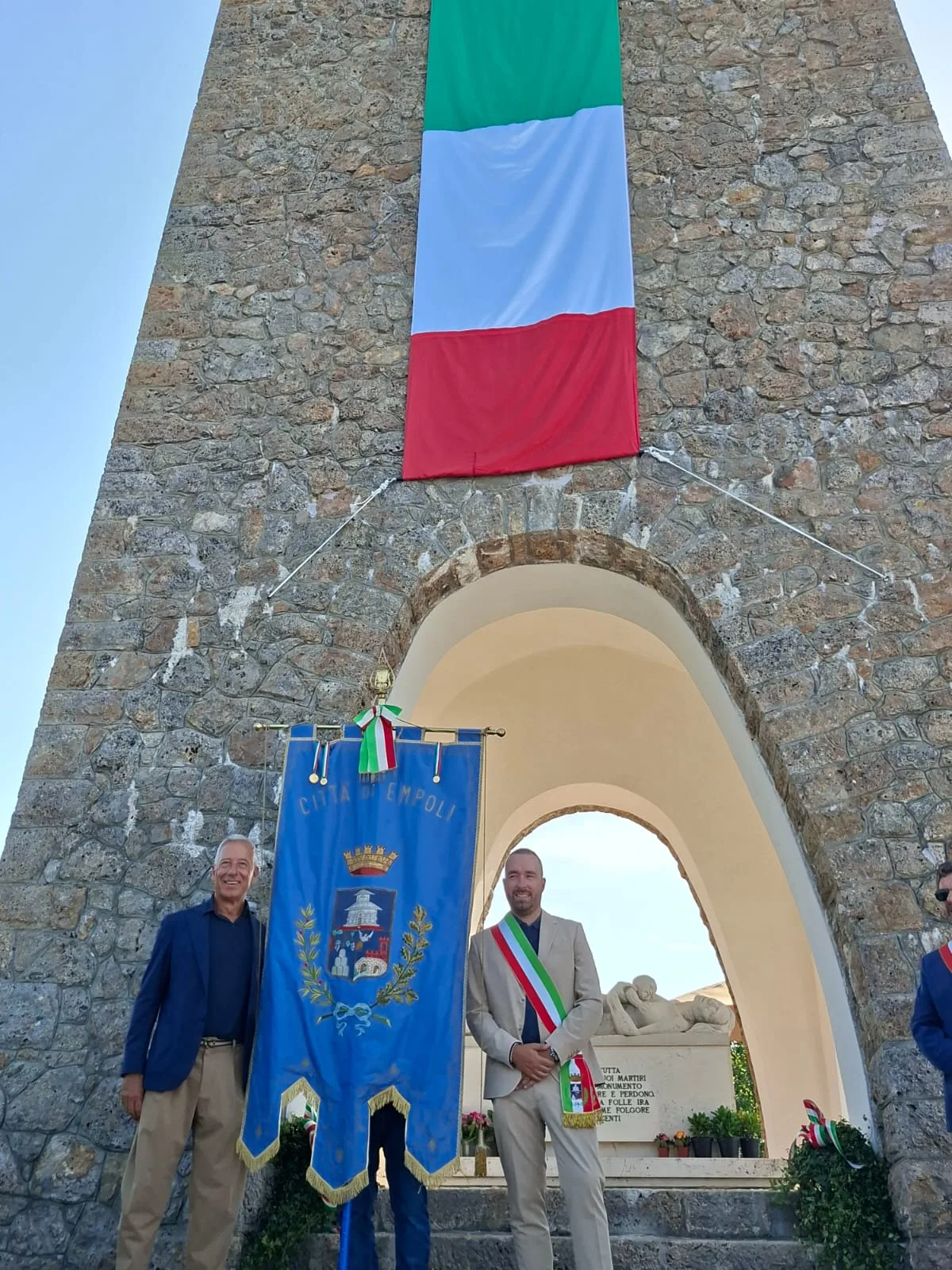 Eccidio di Sant'Anna di Stazzema, il Comune di Empoli ha partecipato alle celebrazioni con il Gonfalone civico
