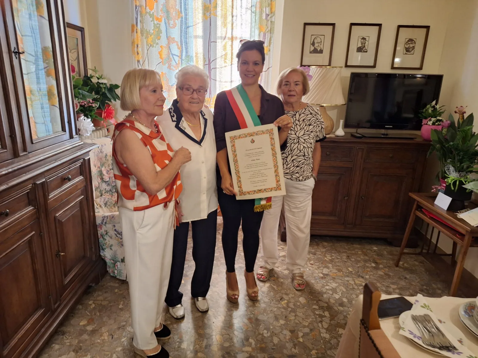 Liliana Pertici compie 100 anni: gli auguri del Sindaco e della comunità di Certaldo