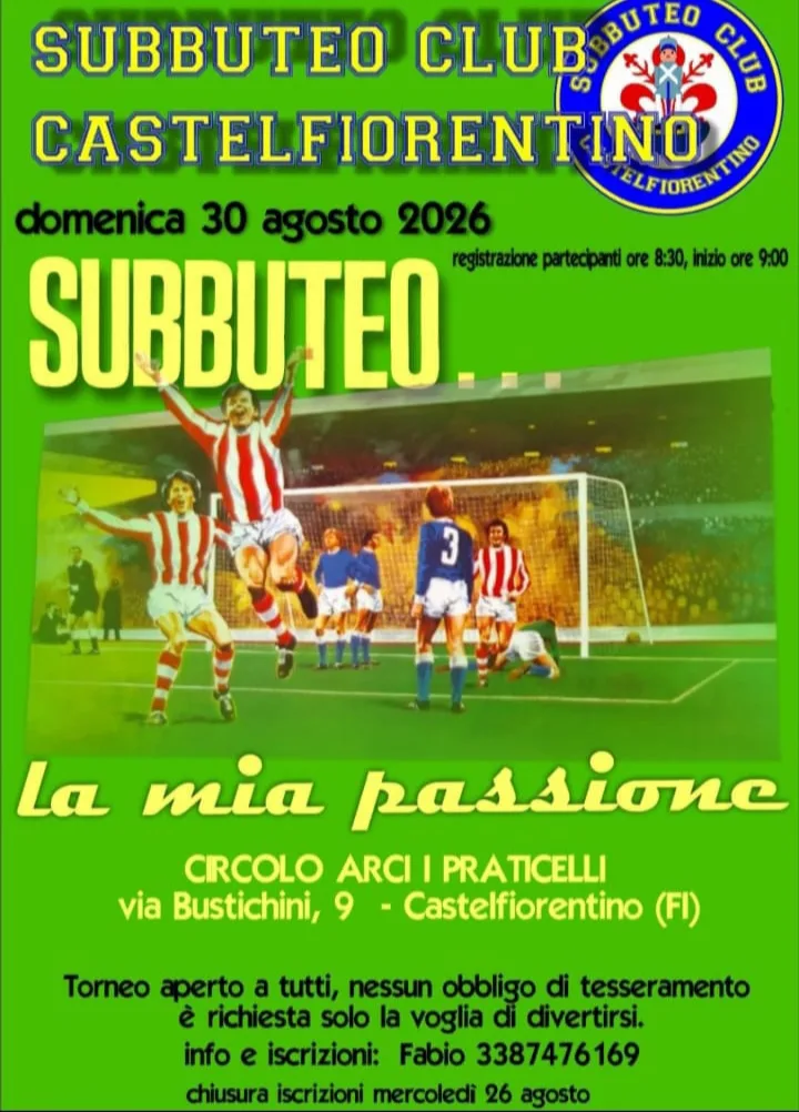 Subbuteo a Castelfiorentino: in campo anche Marco Perotti