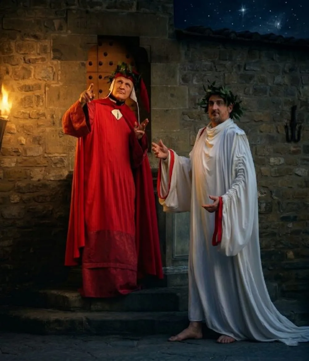 San Casciano, “Il cammino di Dante Alighieri”: Paolo Hendel e il Sindaco Ciappi Protagonisti del Libro di Alessandro Sarti