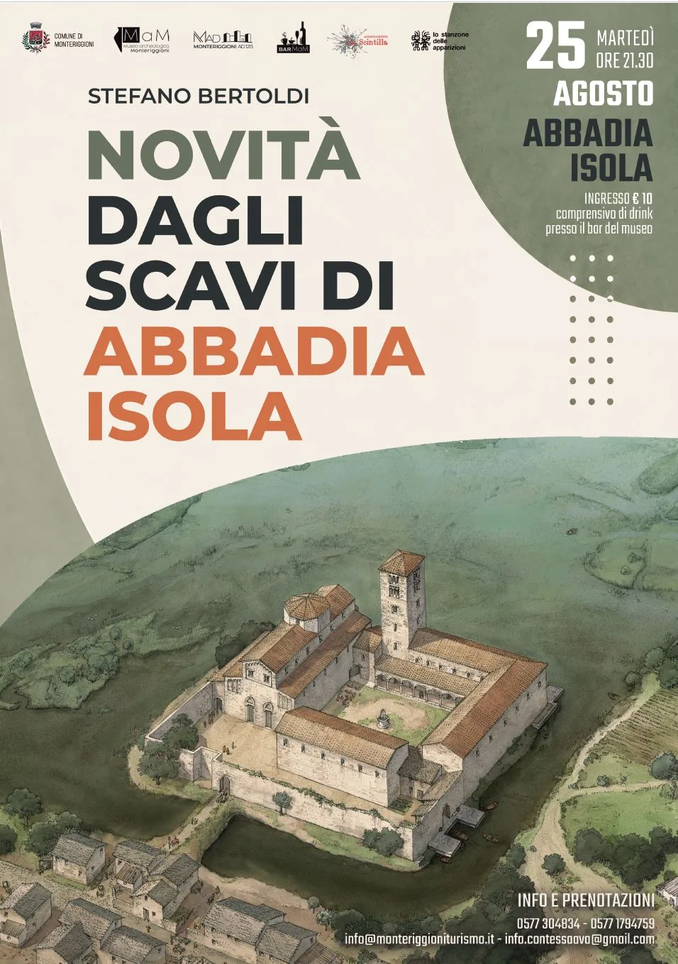 Abbadia Isola Medievale e il suo lago scomparso: la conferenza il 25 Agosto