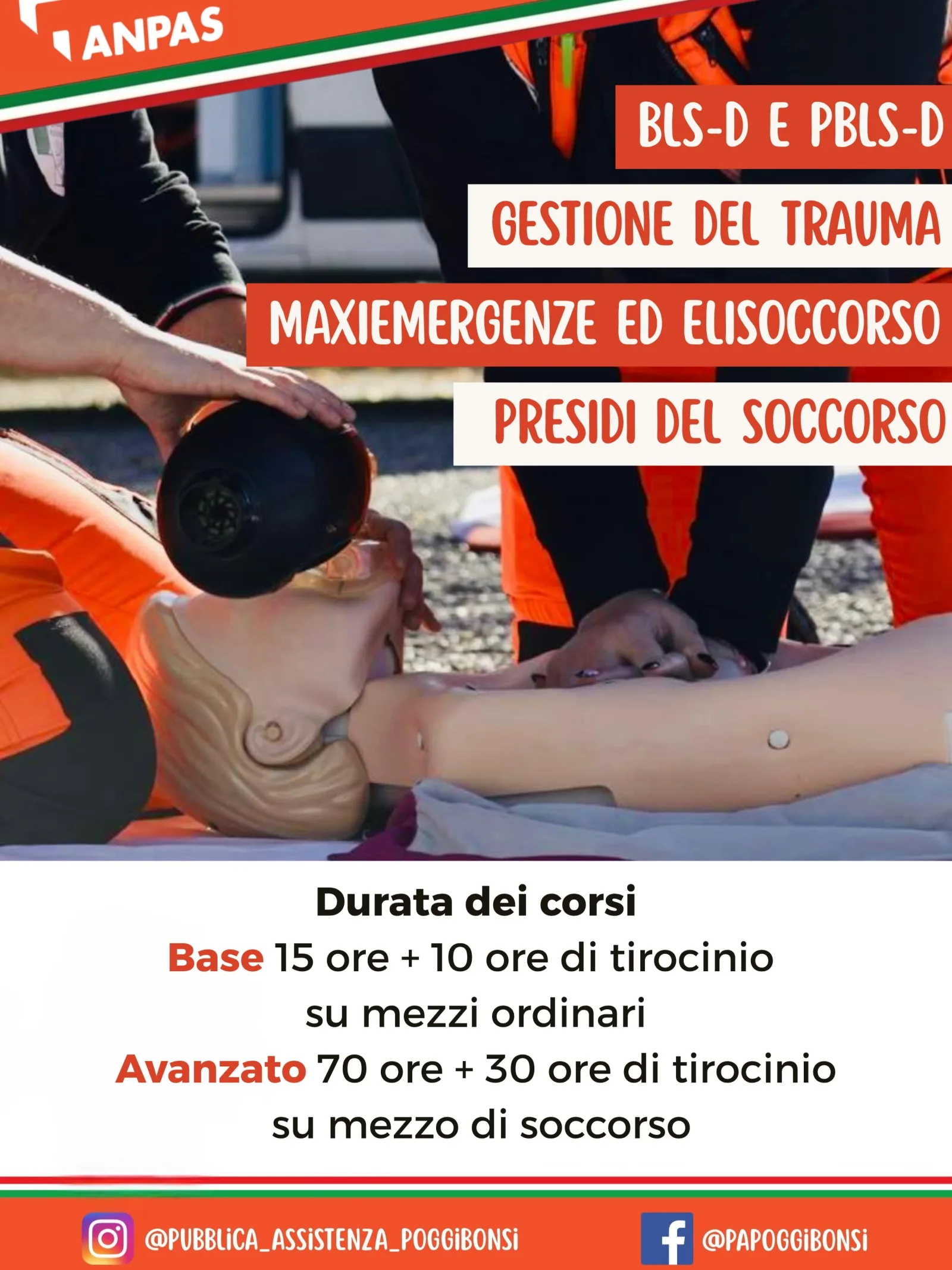 Poggibonsi, al via i corsi per diventare soccorritori: la Pubblica Assistenza apre le iscrizioni