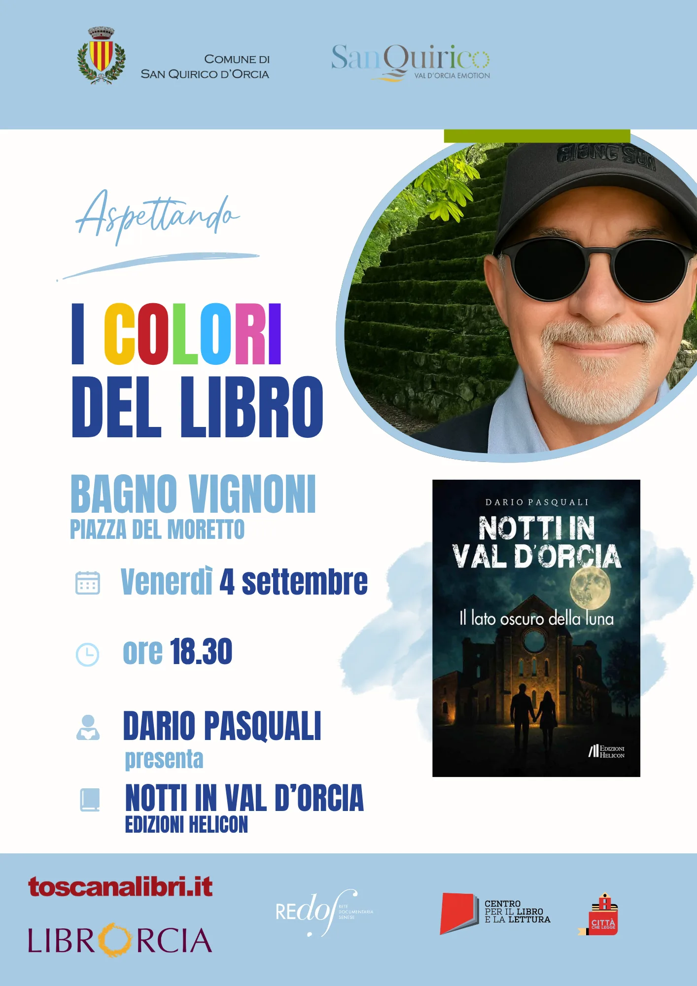Bagno Vignoni, Aspettando I Colori del Libro: gli appuntamenti del 3 e 4 settembre