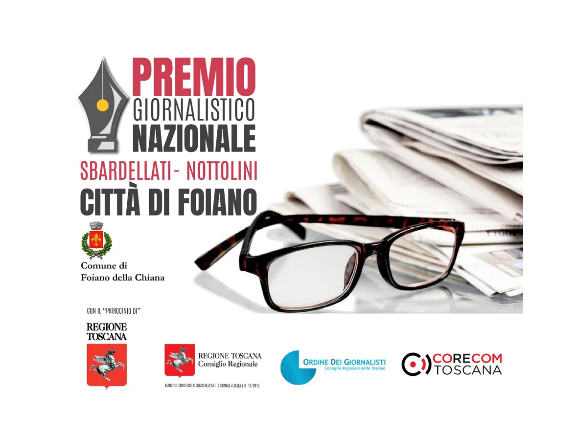 Foiano della Chiana, torna il Premio Giornalistico Sbardellati/Nottolini: tra i premiati La Repubblica, Bottura e Repice