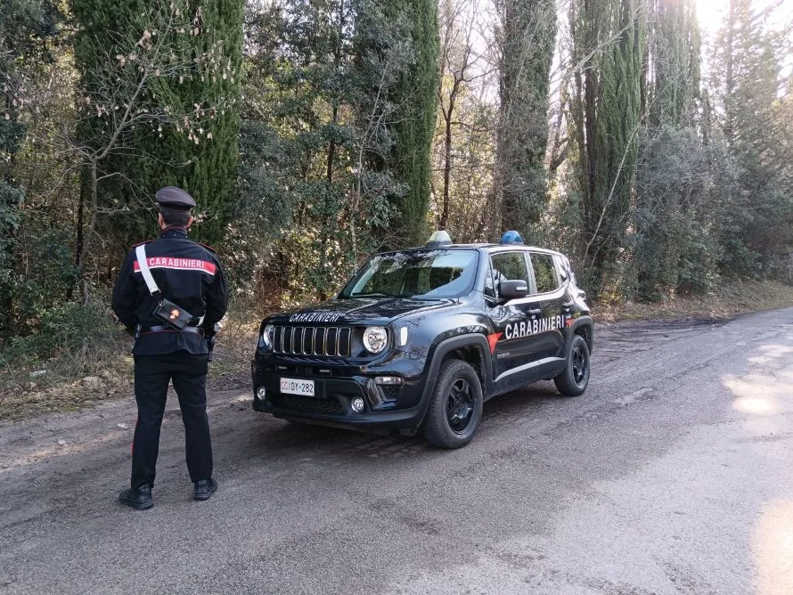 Pienza, scoperto un bivacco dello spaccio nei boschi: sequestrati droga, coltelli e un bilancino