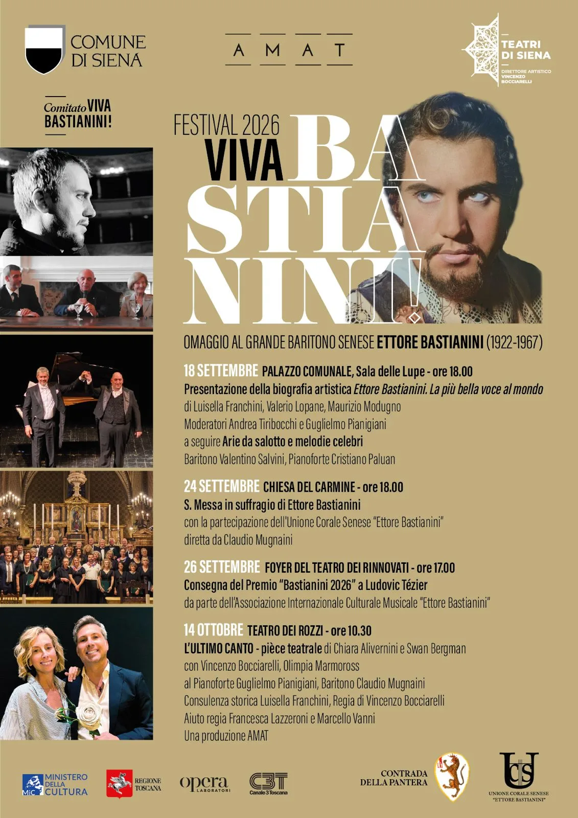 “Viva Bastianini!”, torna a Siena il Festival  dedicato al grande baritono senese