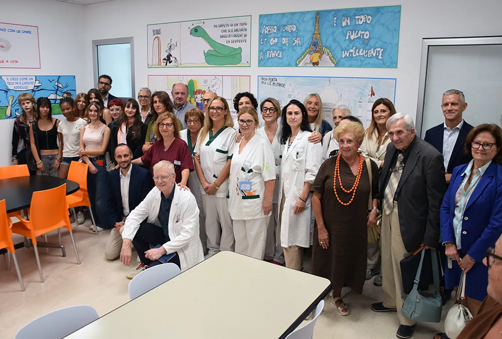 Inaugurata la nuova area del Day Hospital della Neuropsichiatria infantile, con immagini ispirate alle canzoni di Lucio Corsi