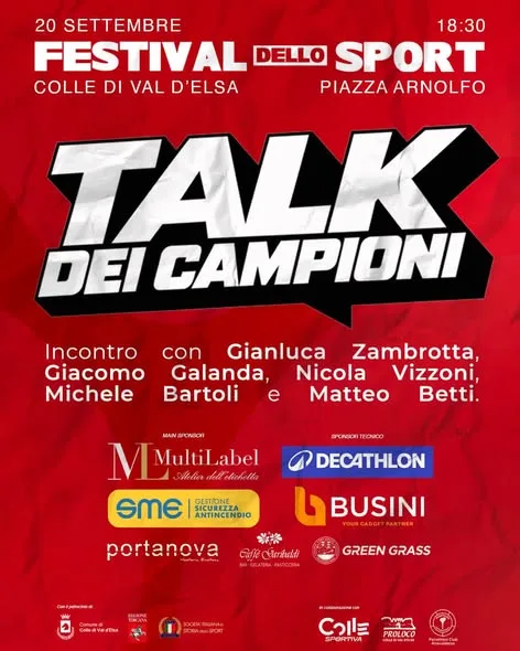 Festival dello Sport a Colle di Val d'Elsa: gran finale con il 