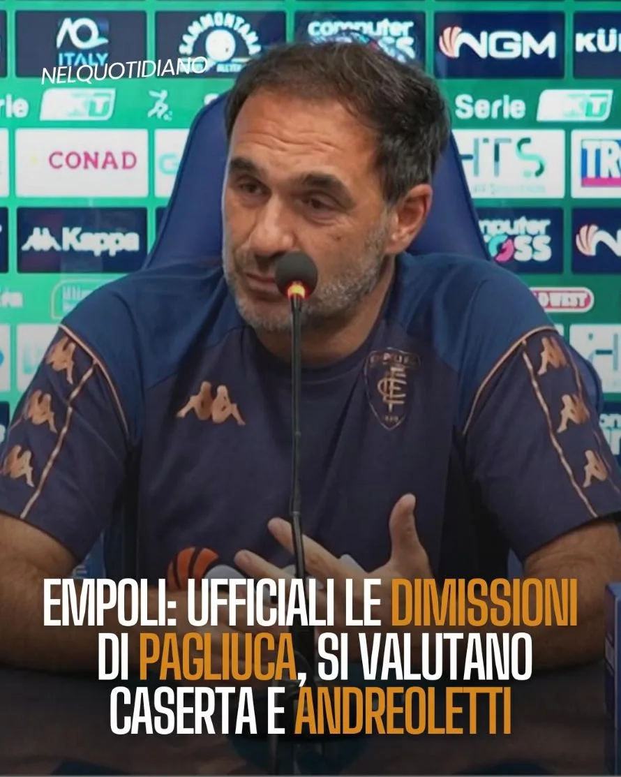 Addio clamoroso in casa Empoli: Pagliuca si dimette, società già al lavoro per il sostituto
