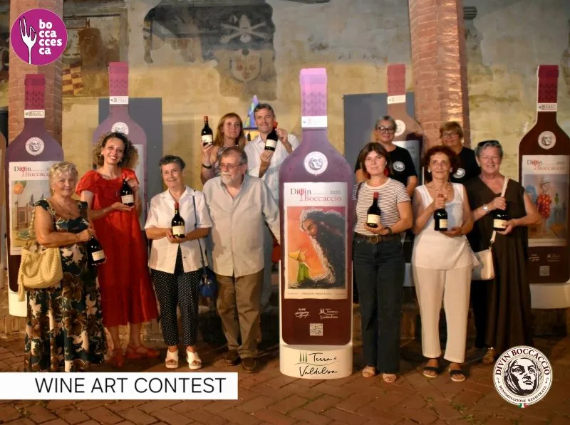 Le opere del “Wine Art Contest” del DivinBoccaccio esposte a Boccaccesca
