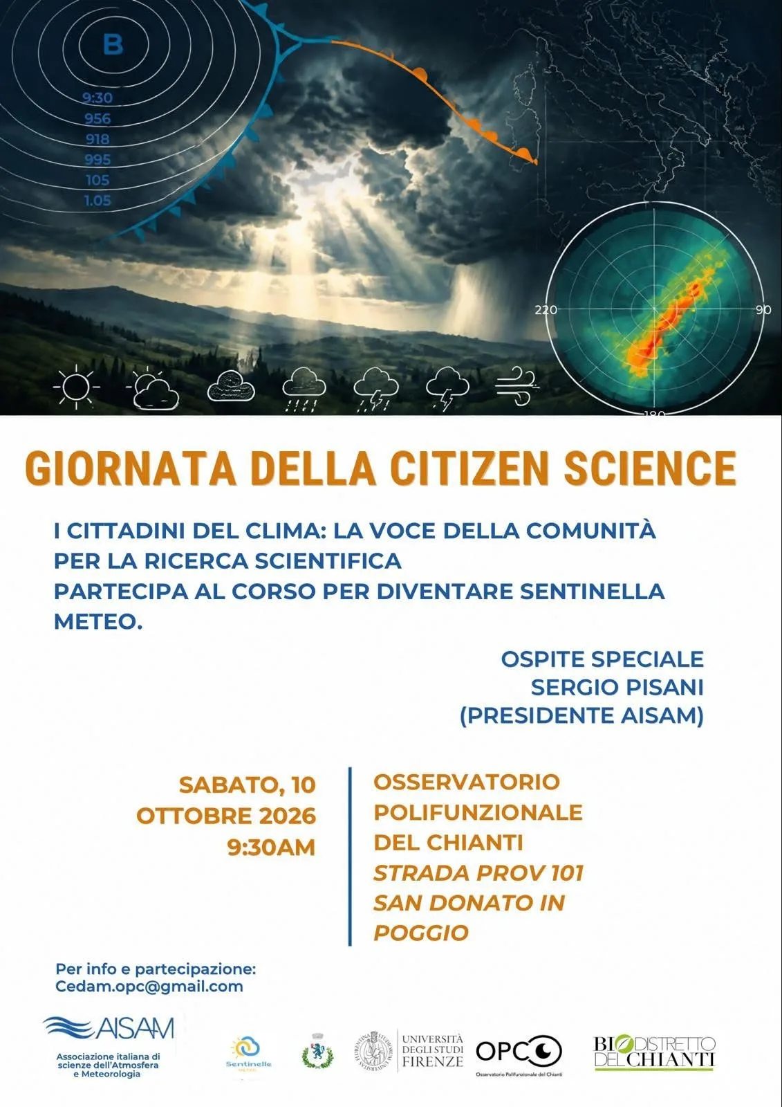 Cambiamenti climatici: all'Osservatorio Polifunzionale del Chianti arriva la prima giornata dedicata alle 