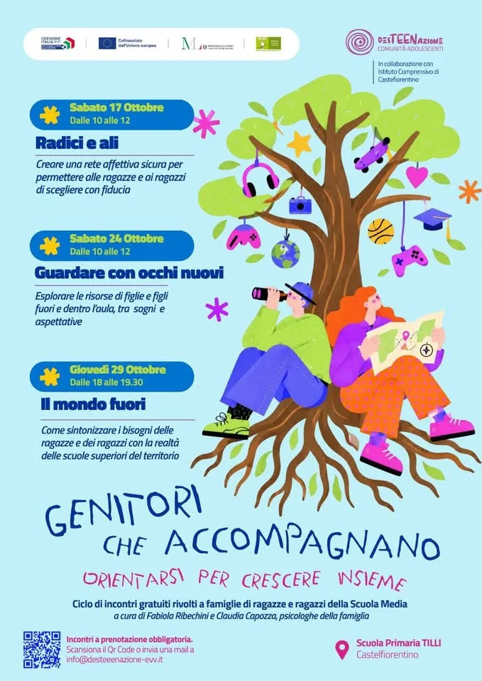 Castelfiorentino, genitori e figli, incontri gratuiti per le famiglie dei ragazzi/e della Scuola Media