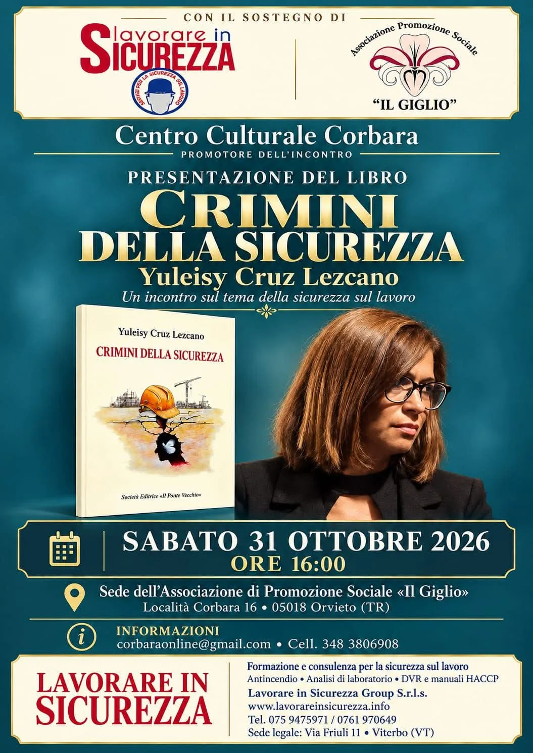 A Corbara Yuleisy Cruz Lezcano presenta Crimini della sicurezza: la memoria delle vittime del lavoro diventa impegno civile