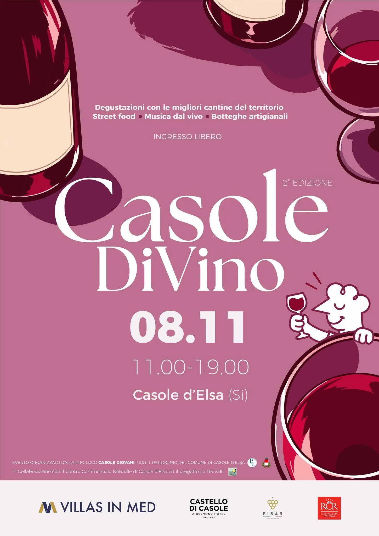 Il gusto della Valdelsa in un calice: a Casole d’Elsa torna l'appuntamento con “Casole Divino”