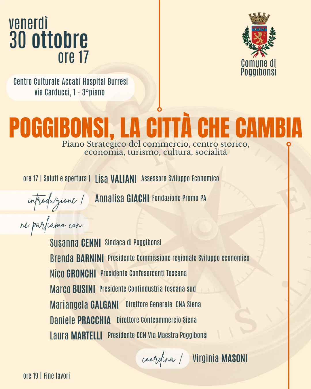 Poggibonsi rilancia il commercio: incontro pubblico il 30 ottobre
