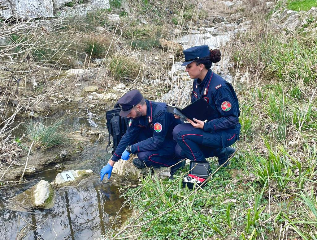 Chianciano, sversamento di idrocarburi, indagini dei Carabinieri Forestali