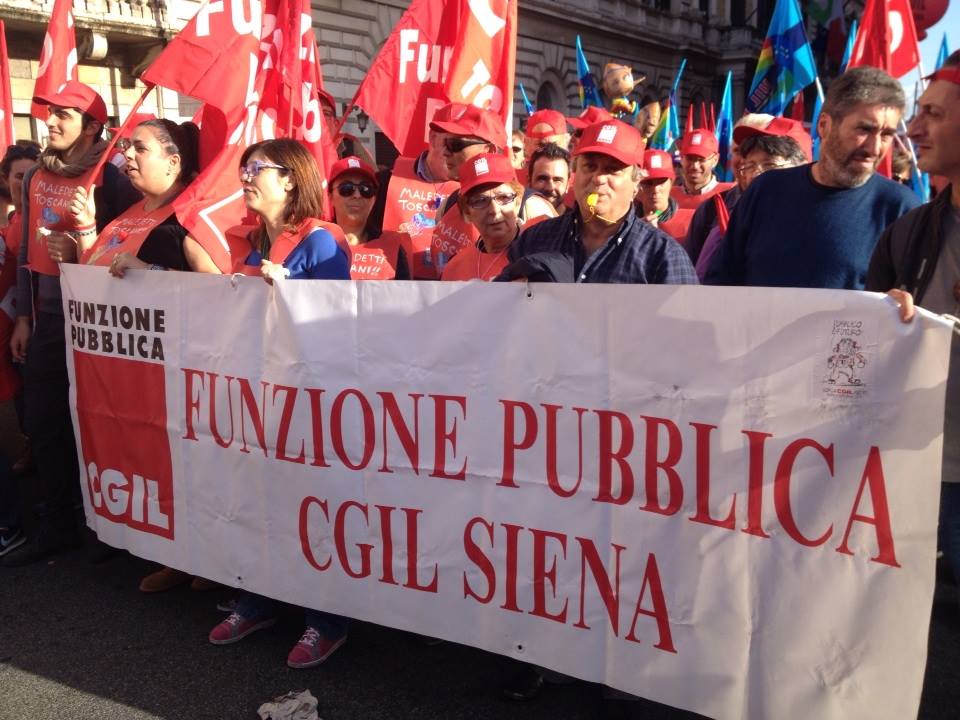 Mobilitazione contro il Comune di Poggibonsi, Cgil: ha calpestato i valori democratici e sindacali