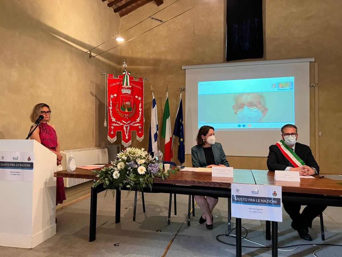 Egidio Calamassi e Santina Simoncini Giusti fra le Nazioni: massima onoreficenza d'Israele per i due