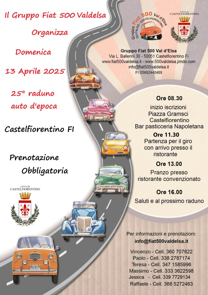 Raduno di auto storiche a Castelfiorentino