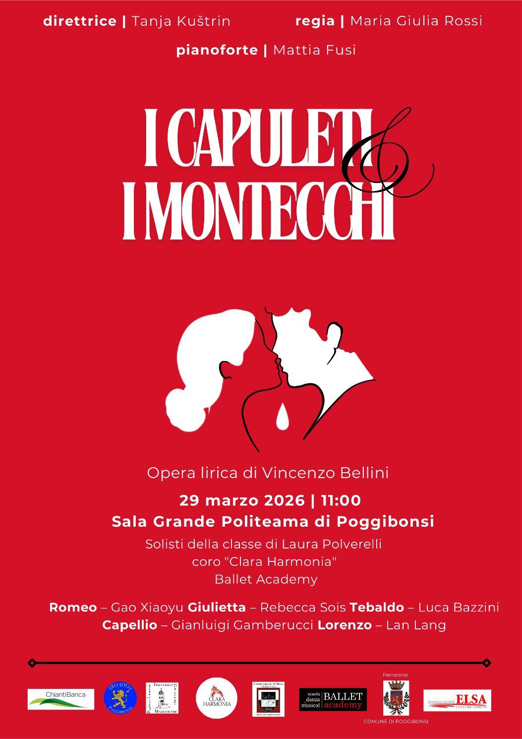 L&rsquo;opera torna al Politeama di Poggibonsi: domenica mattina in scena &ldquo;I Capuleti e i Montecchi&rdquo;