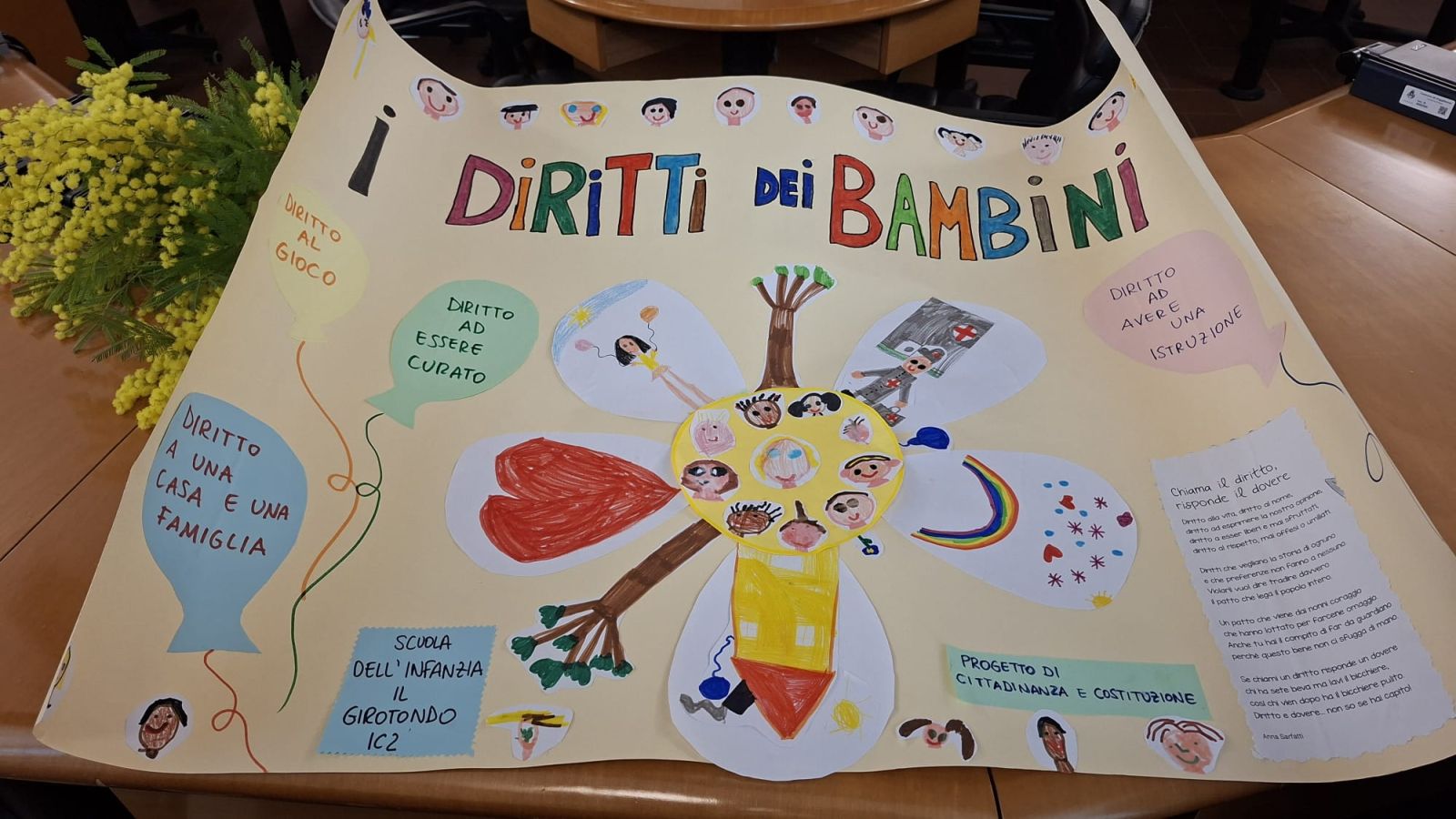 Poggibonsi, i piccoli della scuola "Il Girotondo" in visita al Comune: focus su diritti e doveri