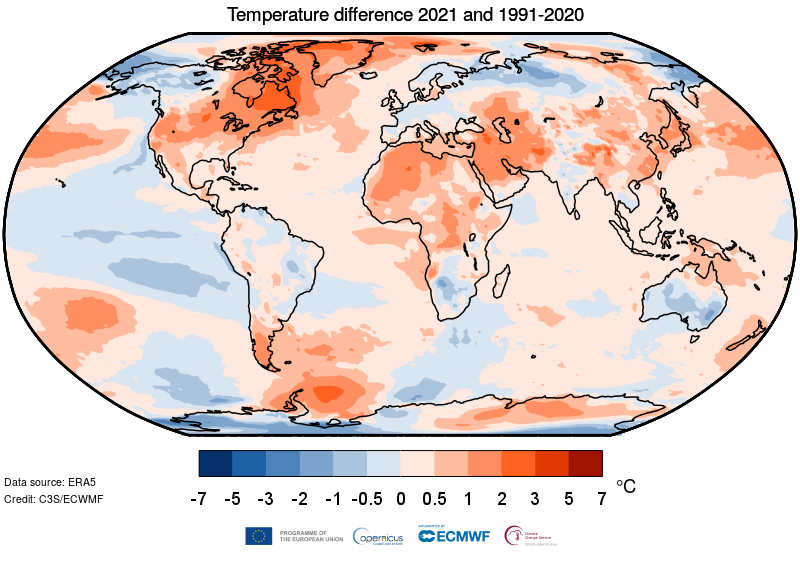 Clima, Copernicus: “Gli ultimi sette anni i più caldi di sempre, dobbiamo agire subito”