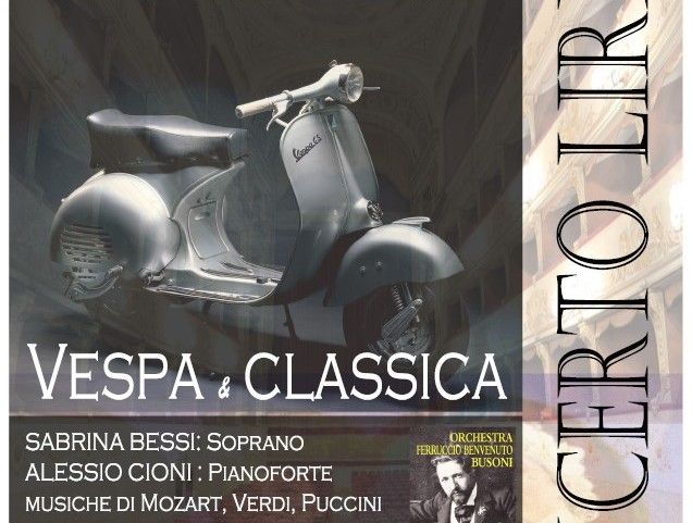 Straordinario successo per “Vespa & Classica”: il concerto lirico organizzato dal Vespa Club  Il Ponte Mediceo con il docente di pianoforte IC 2 Poggibonsi 