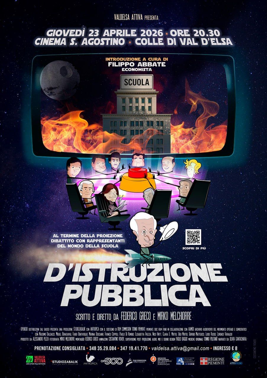 &ldquo;D&rsquo;Istruzione Pubblica&rdquo;: a Colle il documentario vietato dal mercato che fa tremare il sistema scolastico