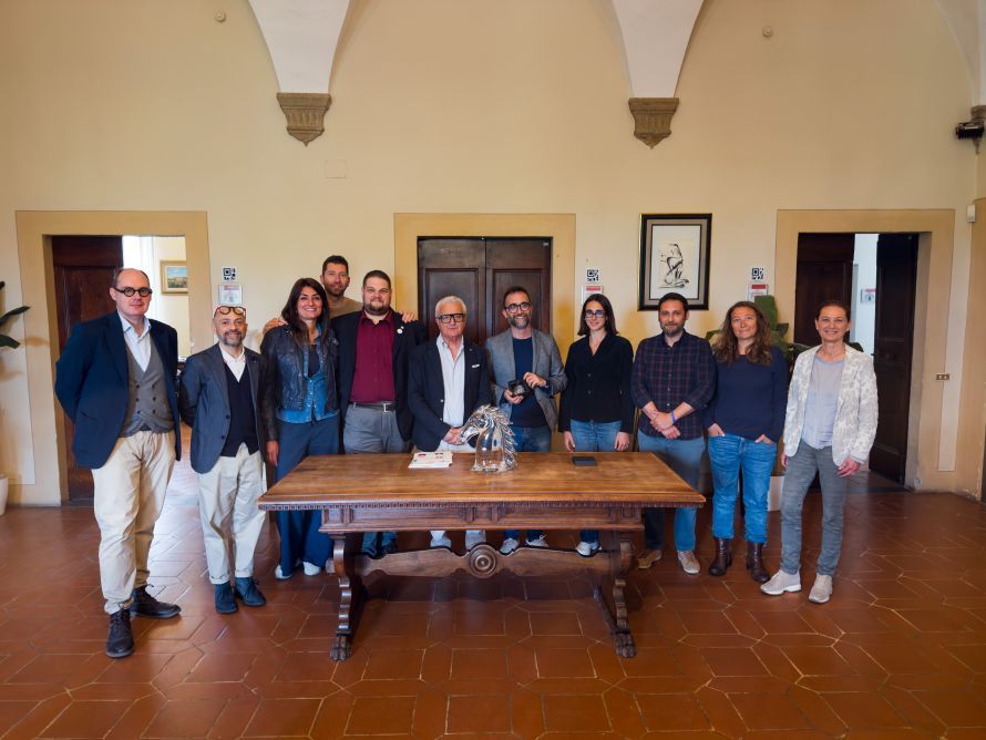 Musei civici, delegazione del Comune di Cecina in visita a Colle di Val d&rsquo;Elsa per approfondire il modello di gestione in house