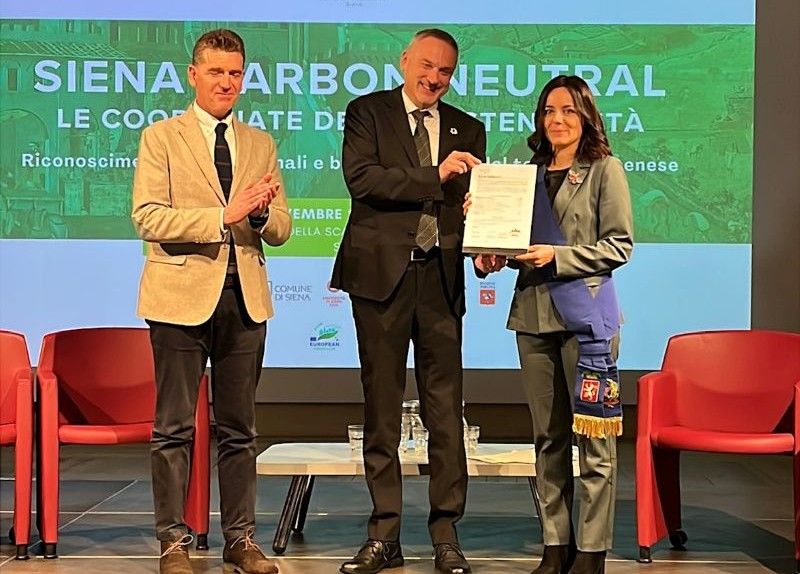 Transizione ecologica. Per la provincia di Siena una nuova certificazione del bilancio delle emissioni dei gas serra: abbattimenti al 107%