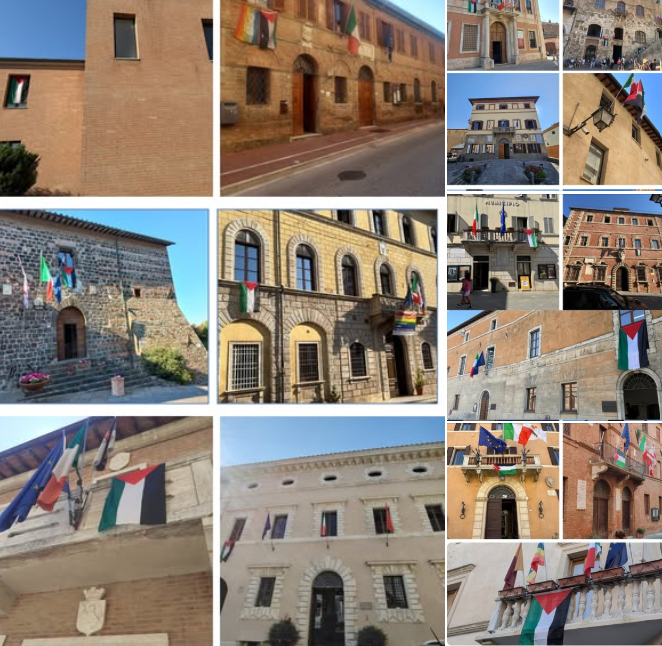 32 Comuni senesi per la pace: la bandiera palestinese sui municipi come appello urgente