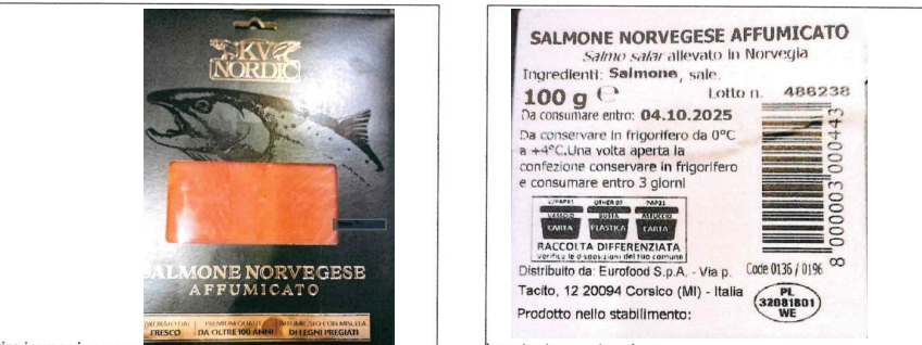 Richiamo alimentare: salmone affumicato ritirato dal mercato per rischio Listeria