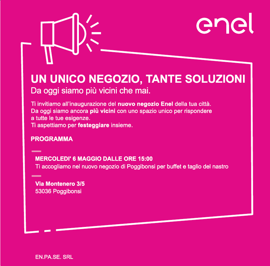 Poggibonsi, apre il nuovo Enel Store in via Montenero: domani l'inaugurazione