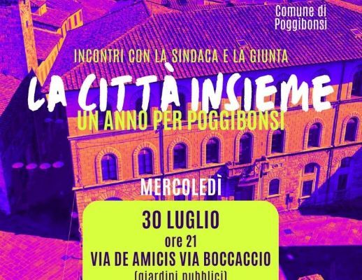 La città insieme: nuovo incontro con la sindaca Cenni e la giunta 