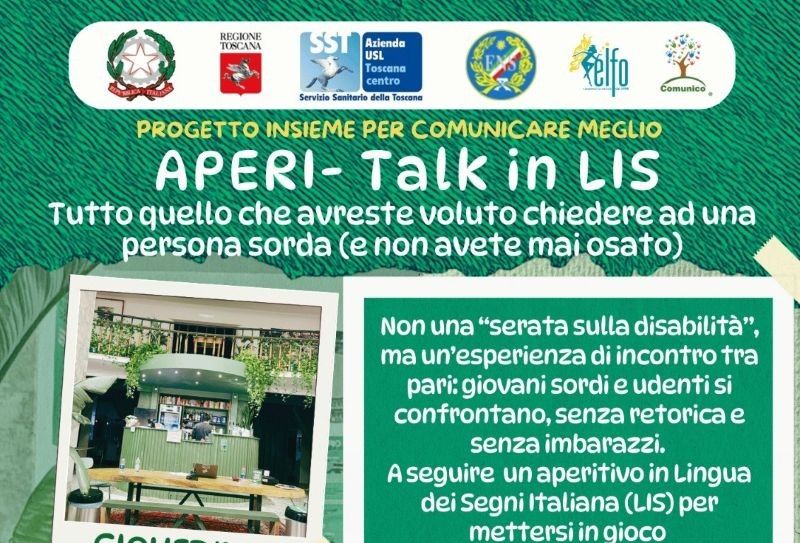 Empoli, oltre il silenzio: talk paritario, mostra d'arte e AperiLIS per scoprire la LIS