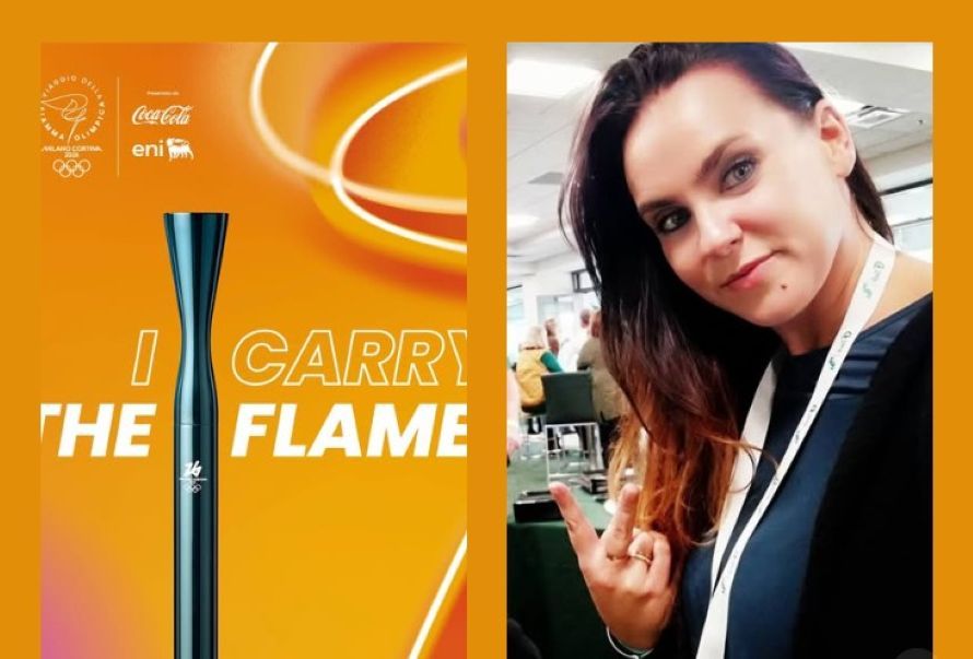 La poggibonsese Irene Chiti tedofora della fiaccola Milano Cortina 2026