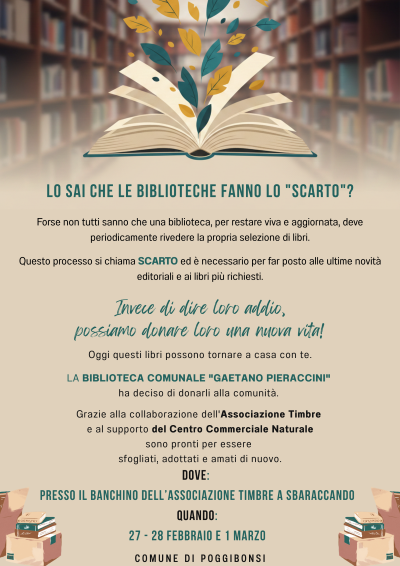 Poggibonsi, il libro si fa "bene comune": arriva il book crossing in centro storico