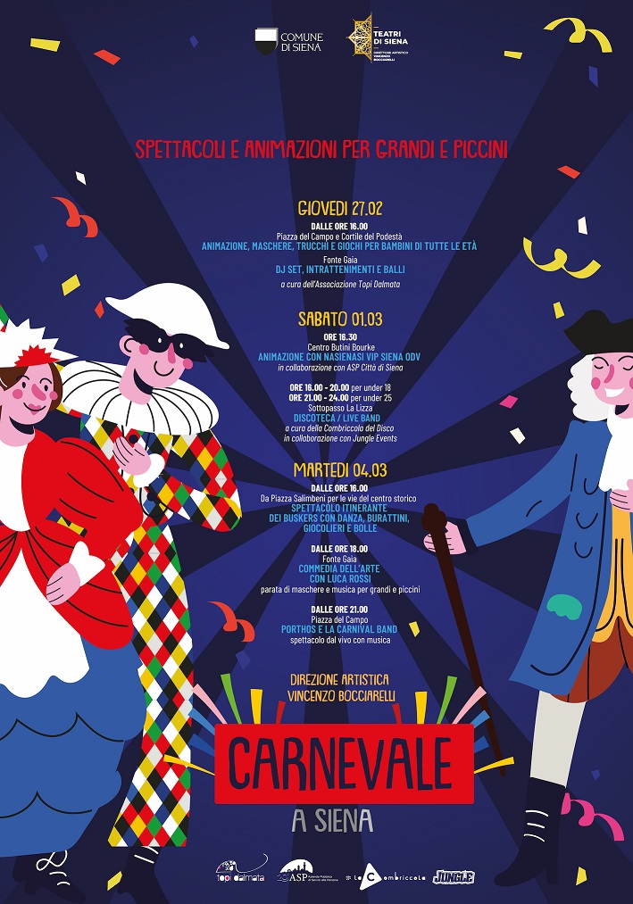 “Mi ci gioco la maschera”, Siena festeggia il Carnevale 2025