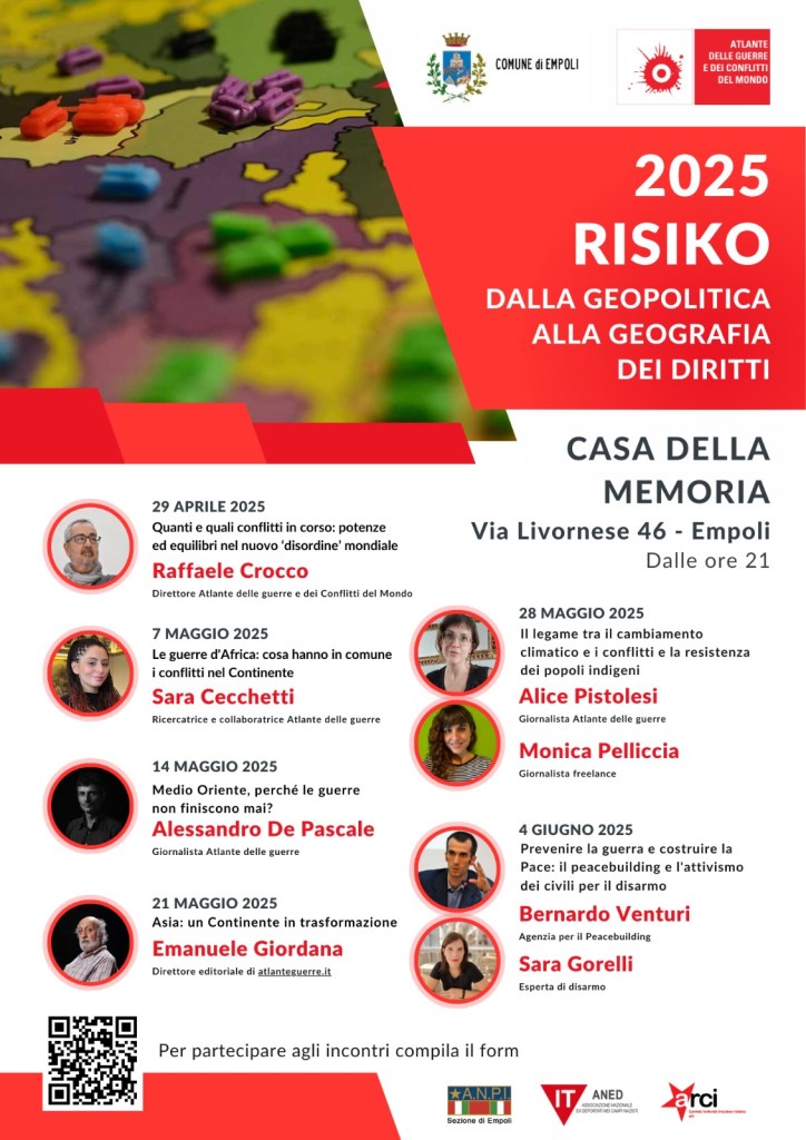 “RISIKO - Dalla geopolitica alla geografia dei diritti”: corso di formazione in sei incontri alla Casa della Memoria