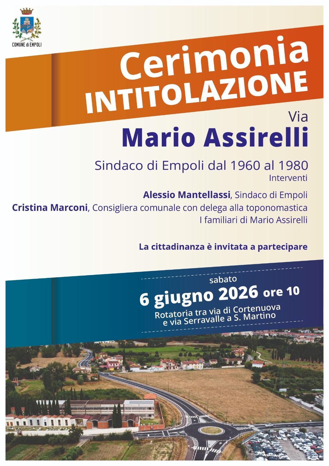 Empoli, intitolata a Mario Assirelli la nuova bretella di Serravalle