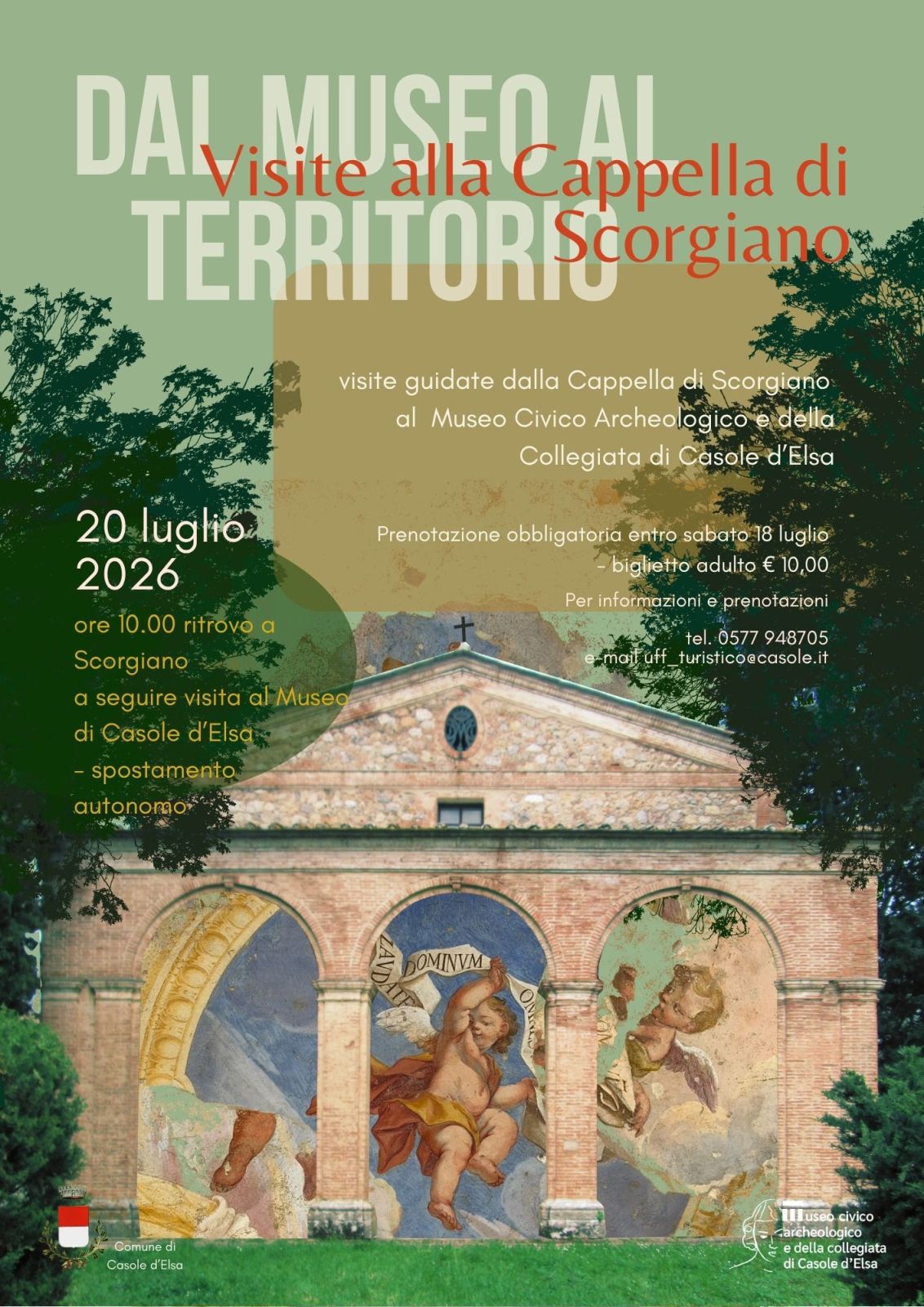 Casole d'Elsa: riapre "Dal Museo al territorio", il 20 luglio visita guidata alla Cappella di Scorgiano
