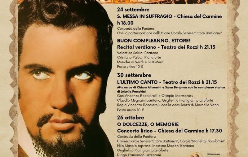Siena, tutto pronto per il “Viva Bastianini! Festival”