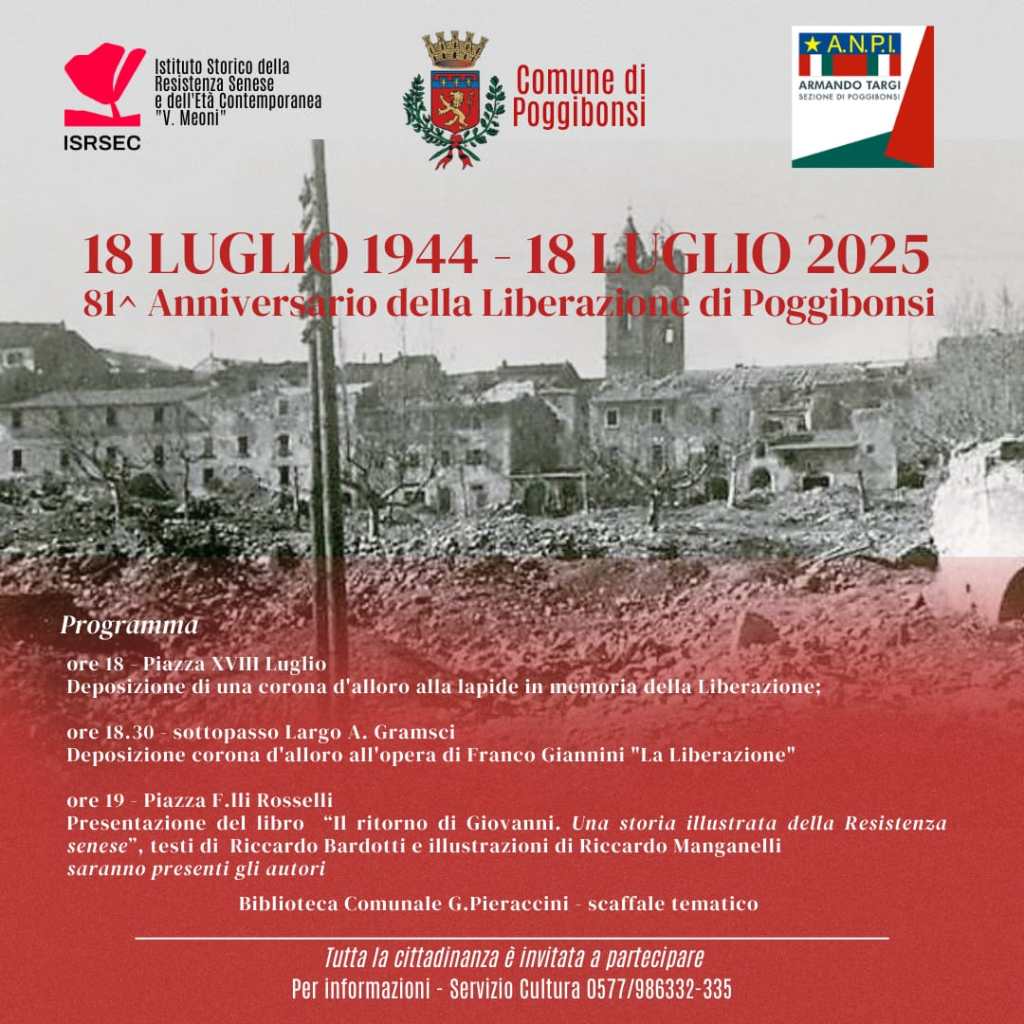 Poggibonsi: 81 anni fa la Liberazione della città