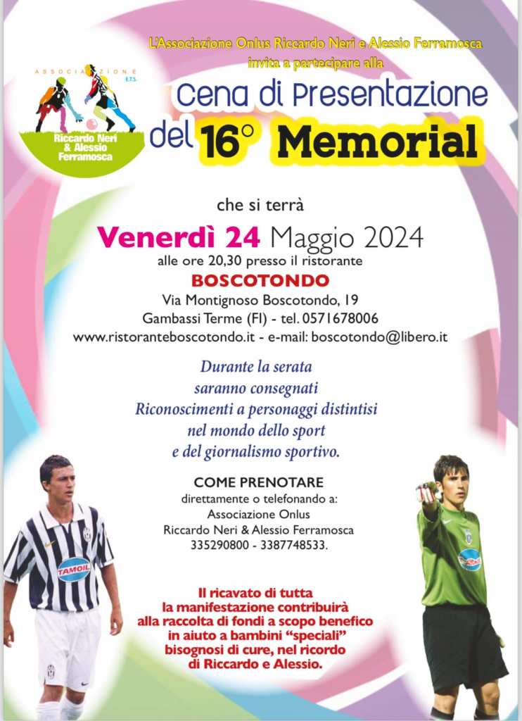 Castelfiorentino, 16° Memorial Riccardo Neri e Alessio Ferramosca